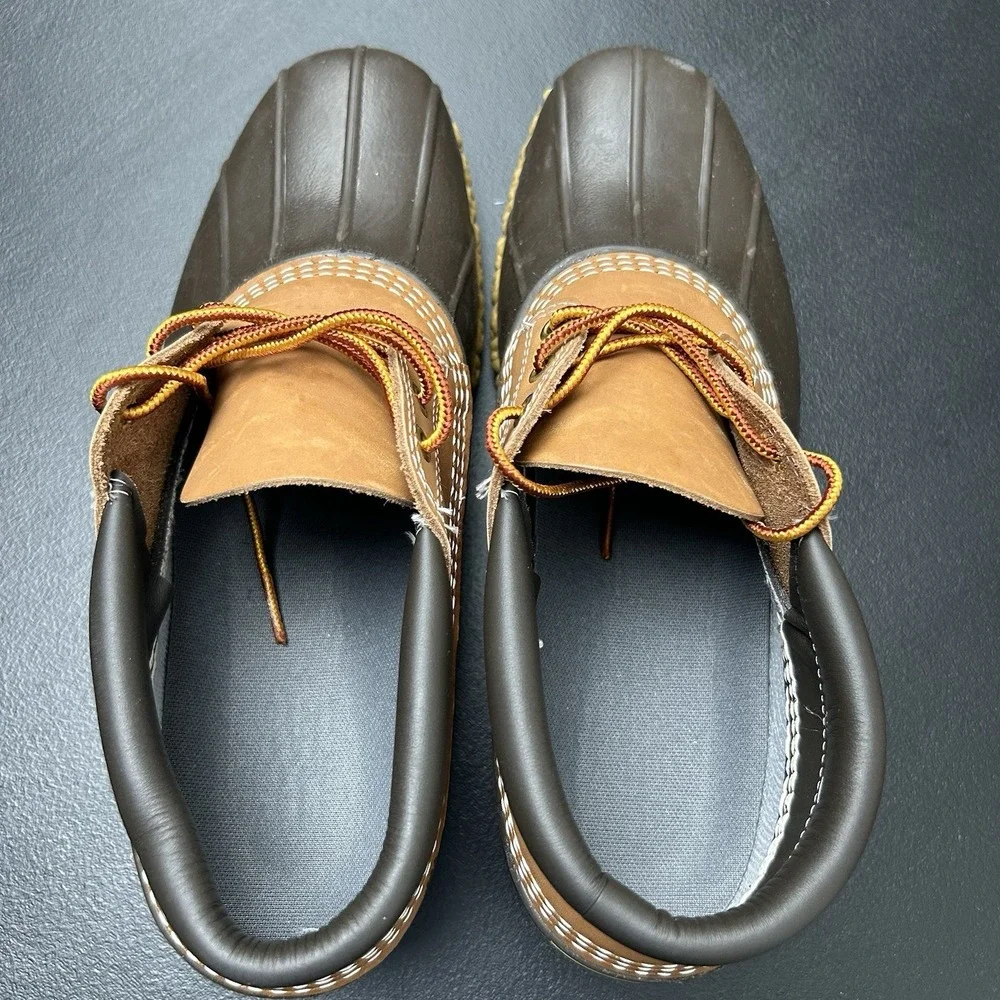 L.L. Bean Gumshoe Boots Men's Size 11 Tan/Bean Boot Brown/Gum Waterproof I M